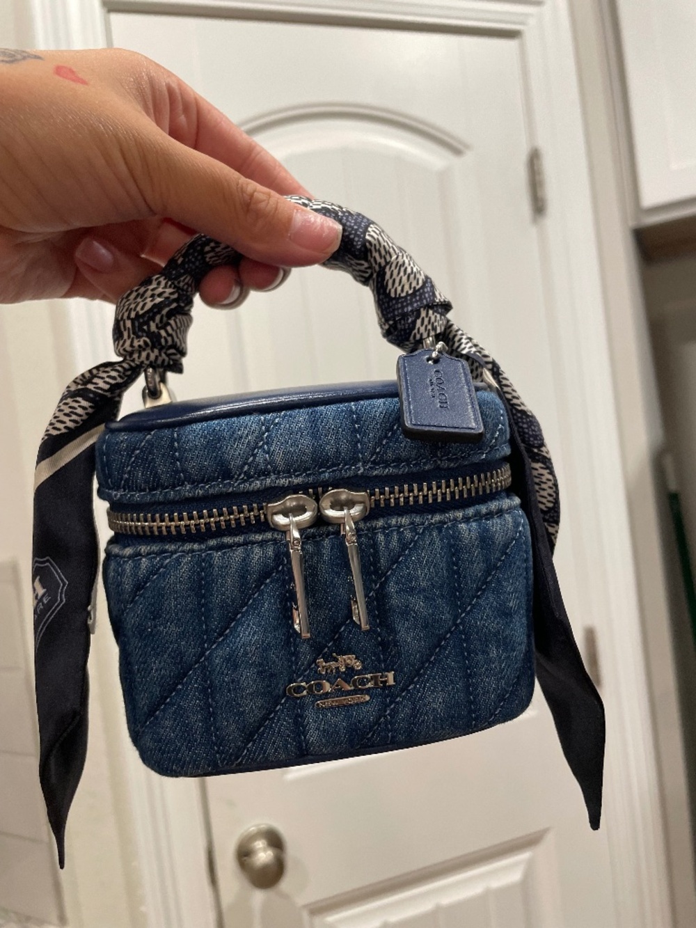 Coach ava crossbody bag and skinny scarf